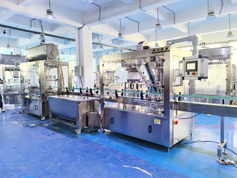 香精液體稱重灌裝機生產線